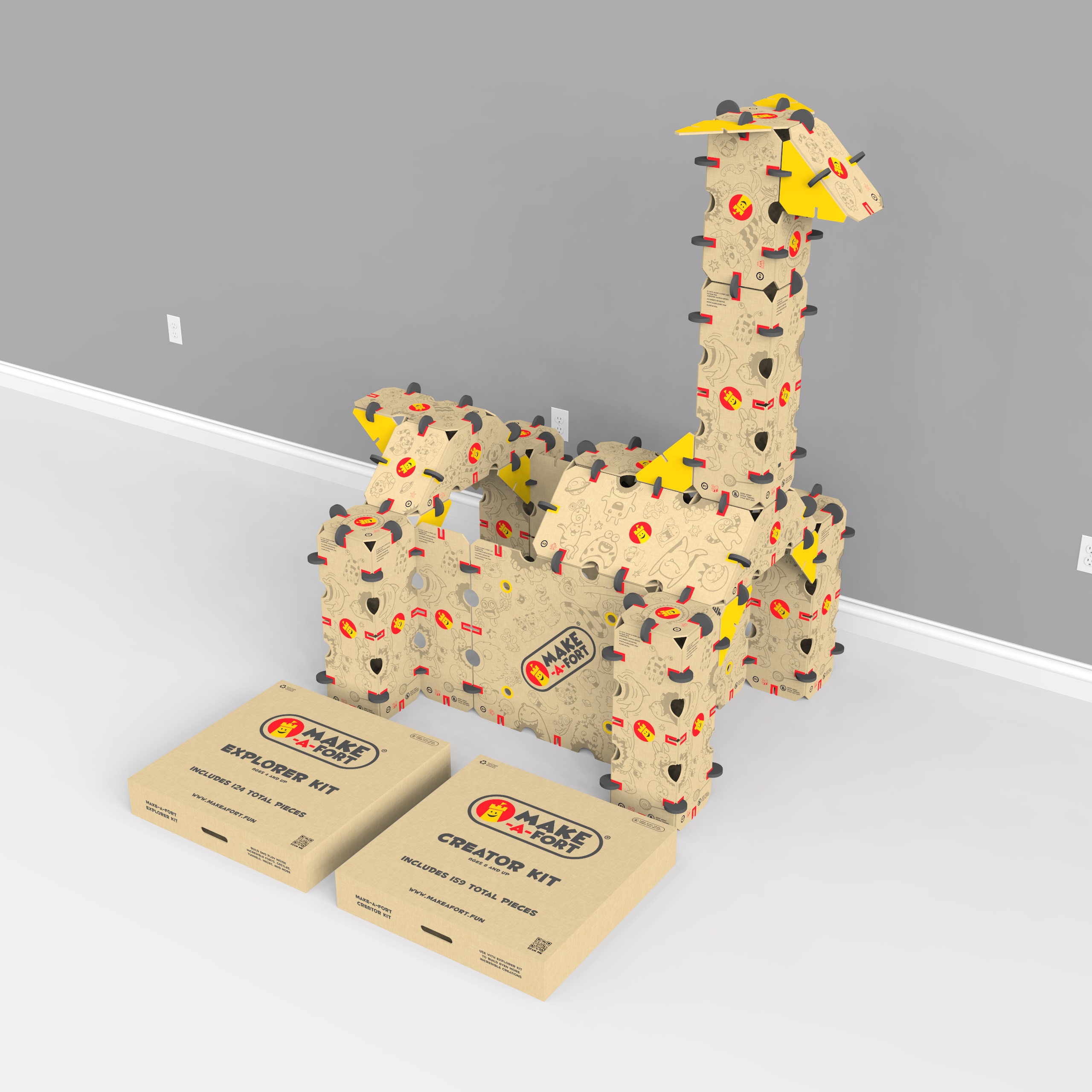 Construisez une girafe à l'aide de nos kits